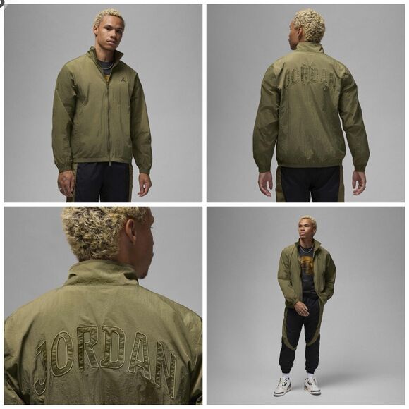 Air Jordan Undefeated Olive Green Windbreaker Jacket - Picture 1 of 12